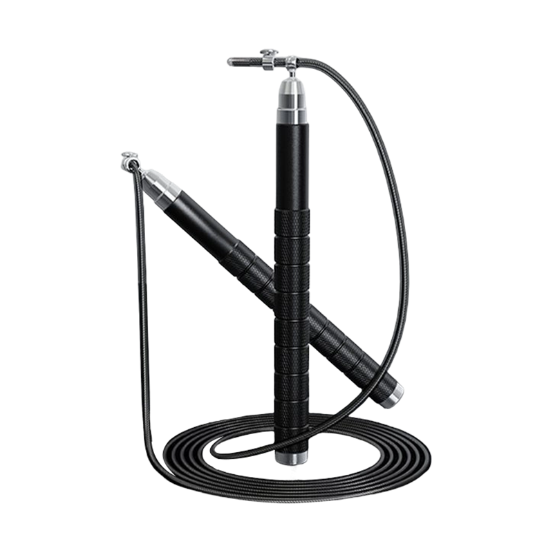 Téad Léim Rásaíocht Láimhsithe Alúmanam Dubh agus Bán TS-12